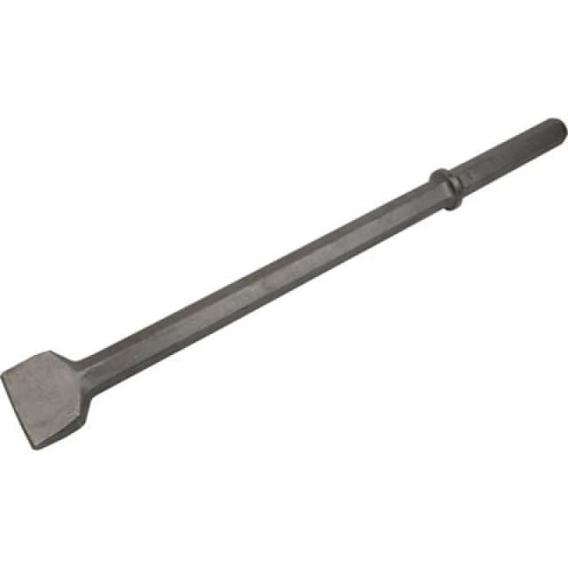 Loops 75 x 620mm Wide Impact Chisel - 1 & 1/4" Hex Shank - Demolition Breaker Steel Metallics