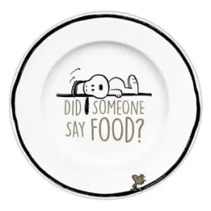 Peanuts Plate Did Someone Say Food