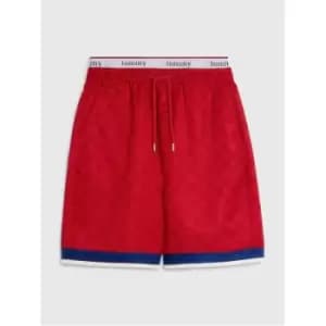 TOMMY JEANS Tjcu Flag Checkerboard Short - Red