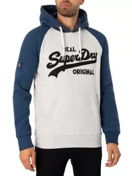 Athletic Raglan Pullover Hoodie