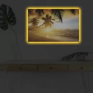 4570DHDACT-109 Multicolor Decorative LED Lighted Canvas Painting