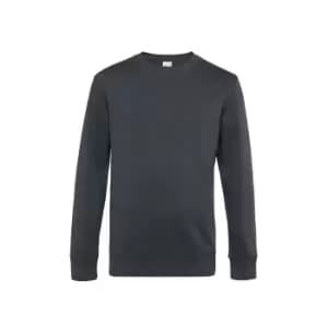 B&C Mens King Crew Neck Sweater (2XL) (Asphalt)