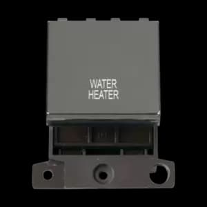 Click Scolmore MiniGrid 20A Double-Pole Ingot Water Heater Switch Black Nickel - MD022BN-WH