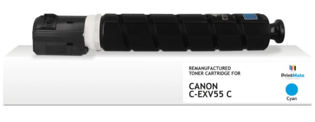 PrintMate Canon C-EXV55 C. remanufactured toner. Cyan 18000p