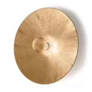 Moon Lifestyle Glass Extra Large Wall Light Matt - Sun Gold Finish, 1x E27