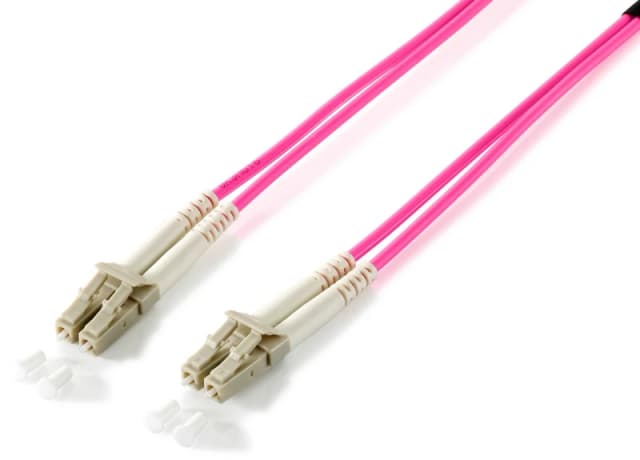 Equip LC/LC Fiber Optic Patch Cable. OM4. 0.5m