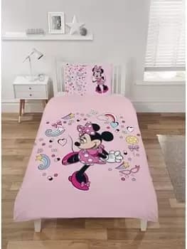 Disney Minnie Mouse Single Duvet Cover Set - Multi