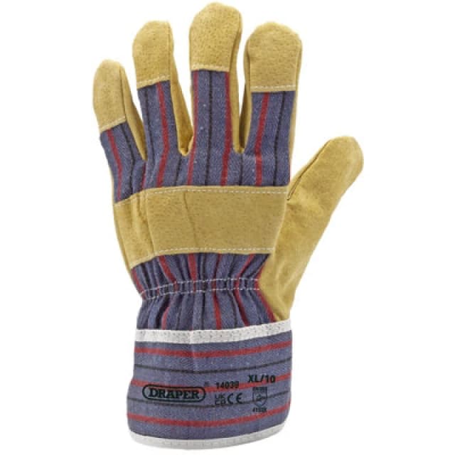 Draper Draper - rigger glove 14039 14039 Rigger Gloves, Size XL/10 (Pair) 5059482064234