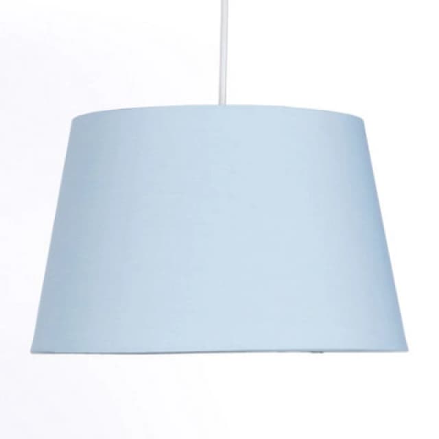 K Living Light Blue Tapered Drum Shade For Ceiling And Table Lamp 14" Shade