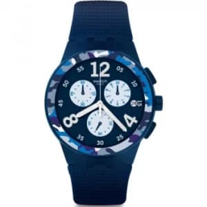 Unisex Swatch Camoblu Chronograph Watch