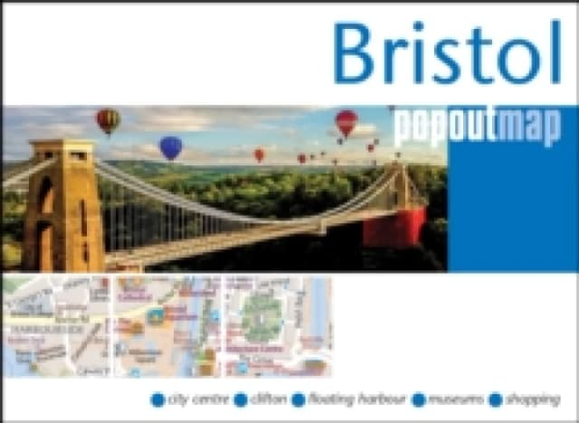 Bristol PopOut Map - pocket size, pop up map of Bristol city centre Sheet map, folded