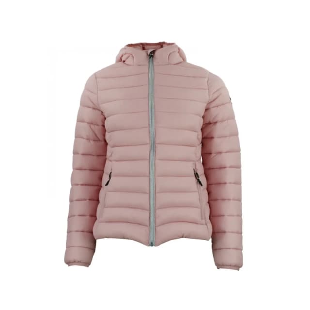 Womens Peak Mountain Fine Hooded Puffer Rose Female S