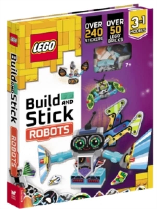 LEGO Books: Build and Stick: Robots Hardback