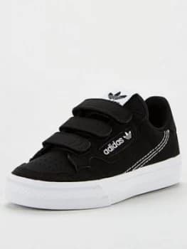 adidas Originals CONTINENTAL VULC CF Childrens Trainer - Black, Size 11
