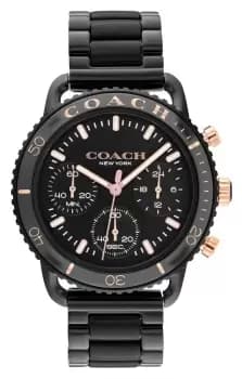 Coach 14504049 Womens Cruiser Black Chronograph Dial Watch