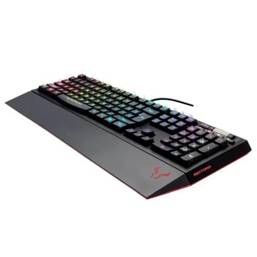 Riotoro KR610 Ghotswriter Classic RGB Membrane Gaming Keyboard 2 x USB Ports Magnetic Rest