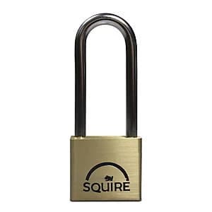 Squire LN4-2.5 Lion Padlock Long Shackle - Brass 40mm