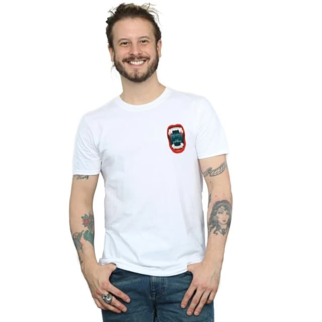 The Lost Boys The Lost Boys Men Teeth Pocket T-Shirt in White Size: Small White S Male 5059934777415