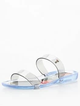 Ted Baker Metropolis Two Strap Jelly Sandal - Black, Size 38, Women