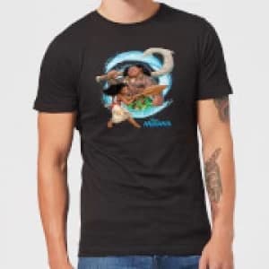 Disney Moana Wave Mens T-Shirt - Black