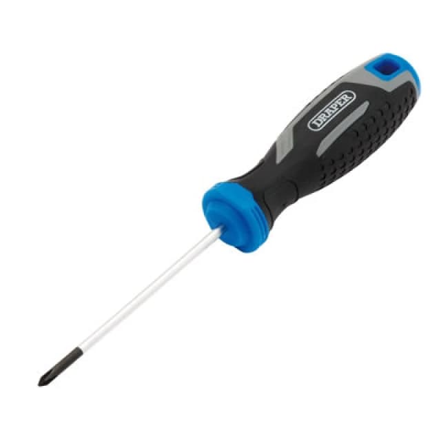 Draper 13358 Phillips Soft Grip Screwdriver, PH0 x 75mm 13358