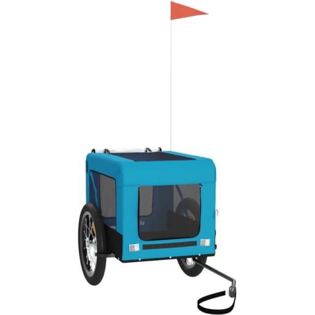 VIDAXL Vidaxl - Pet Bike Trailer Blue and Black Oxford Fabric&Iron 8720845770037