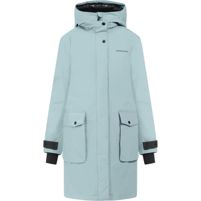 Womens parka Didriksons Ilsa Bleu Female 40