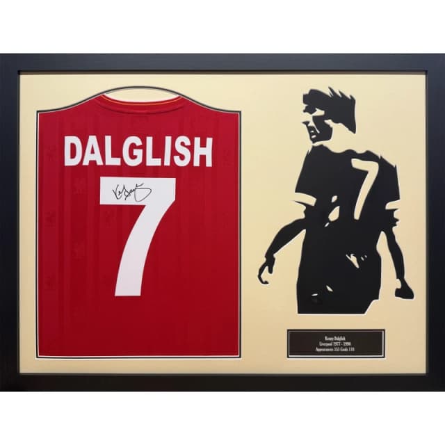 AllStarSignings Ltd Kenny Dalglish signed & framed Liverpool shirt Red unisex One Size