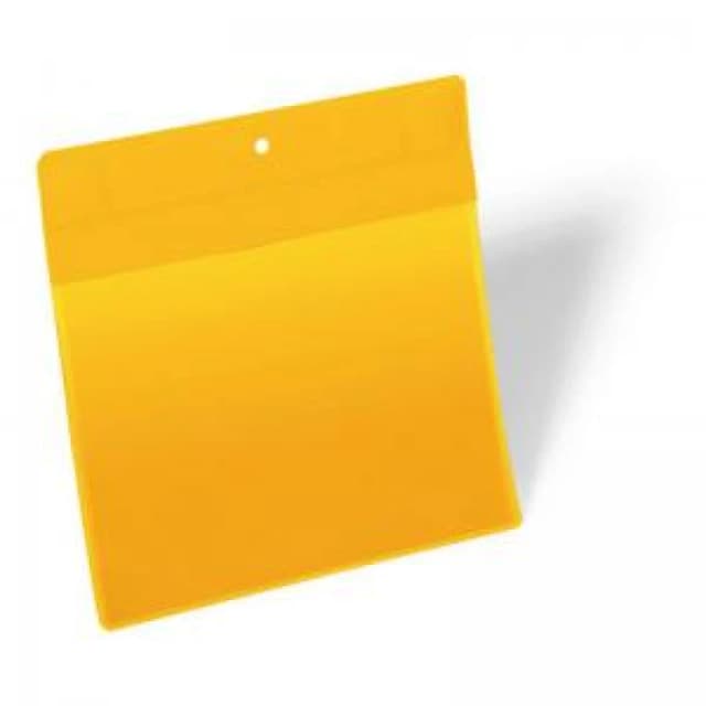 Durable Durable - Magnetic Ticket Label Holder Document Pockets 10 Pack A5 Yellow - Yellow 4005546997025