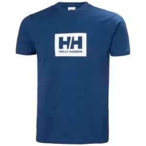 Helly Hansen Mens Hh Box Soft Cotton Tshirt Blue M