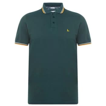 Jack Wills Tipped Polo - Dark Green