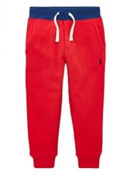 Ralph Lauren Boys Classic Cuffed Joggers - Red, Size 7 Years