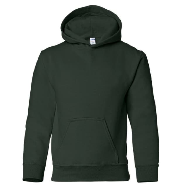 Gildan Heavy Blend Hooded Sweatshirt Top Hoodie in Green Size: XS Green Unisex XS