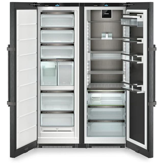 Liebherr Peak XRCBS5295 120cm 519L Freestanding No Frost Side by Side Fridge Freezer Black Steel