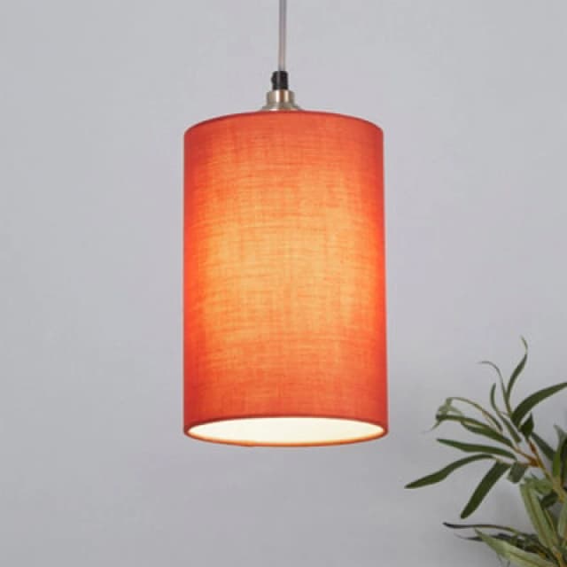 Lighting Collection Cylinder Shade Terracotta unisex 16cm