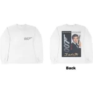 James Bond 007 - Goldeneye Japanese Poster Unisex XX-Large Long Sleeved T-Shirt - White