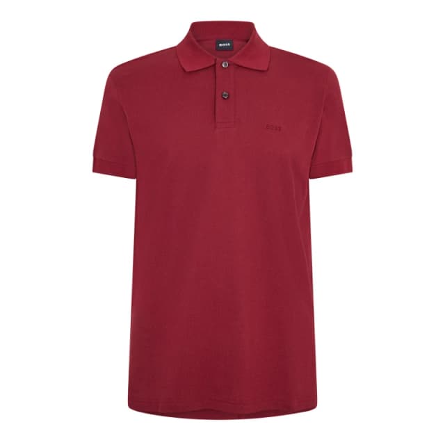 Boss Mens Firenze Short-Sleeve Polo Shirt Dark Red male S