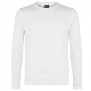Hugo Boss Heritage Embossed Sweatshirt White Size L Men