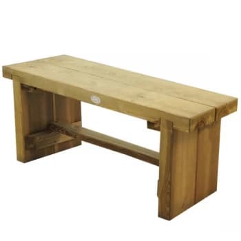 Forest Garden Forest Double Sleeper Bench - 1.2m Wood
