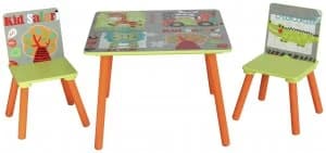 Liberty House Safari Nursery Table and 2 Chairs Set.