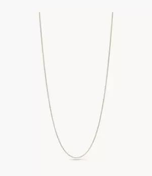 Fossil Outlet Women Vintage Iconic Oh So Charming Rose Gold-Tone Stainless Steel Chain Necklace