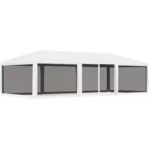 Vidaxl - Party Tent with 4 Mesh Sidewalls 4x9 m White - White