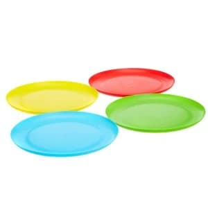Robert Dyas Plastic Picnic Dinner Plates - Set of 4