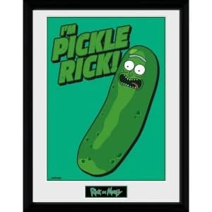 Rick and Morty Pickle Rick Framed Collector Print