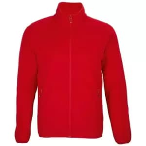 SOLS Mens Factor Recycled Fleece Jacket (L) (Red)