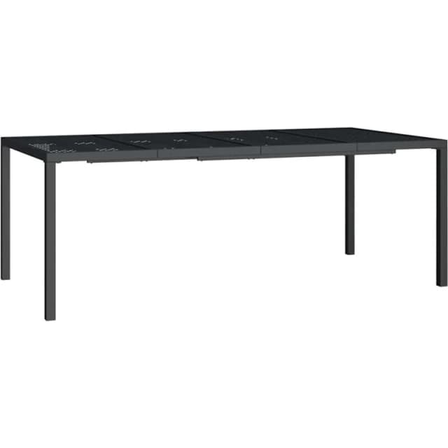 VIDAXL Garden Table Anthracite 200x100x72cm Steel Vidaxl 8720845775186