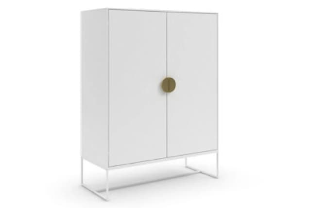 Dorel Asia Cabinet With 2 Doors In White