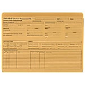 ExaClair HR Files Pre-printed Yellow 21cm 50 Pieces