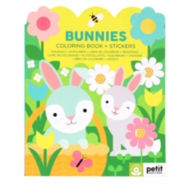 Bunnies Coloring Book + Stickers Paperback / softback