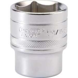 Draper 1/2" Drive Satin Finish Hexagon Socket Imperial 1/2" 1" 1/16"